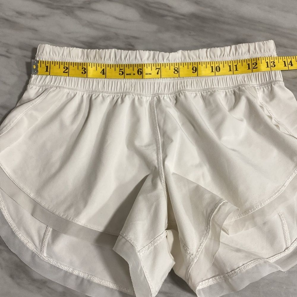 Lululemon Anew Short 4” White Size 4 Swift Light Low Rise - Picture 13 of 16